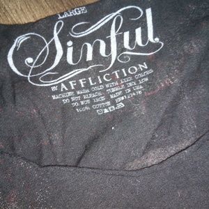 Sinful Tops - Sinful shirt lnew very nice Sinful Tops - Sinful shirt lnew very nice